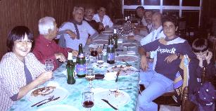 カストロノーヴォ・ディ・シチリアでの最後の夜。男達だけのピザパーティーに招かれました。(OCT 2005)